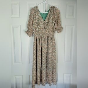 Lush Floral Print Dress